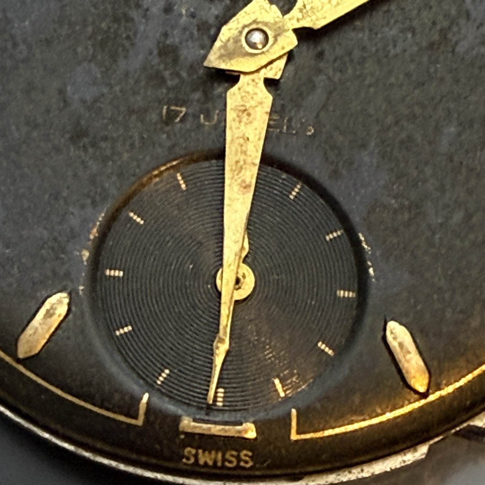 Enicar Ultrasonic 17 Jewels Manual Movement Dial Hands Parts Repair Swiss
