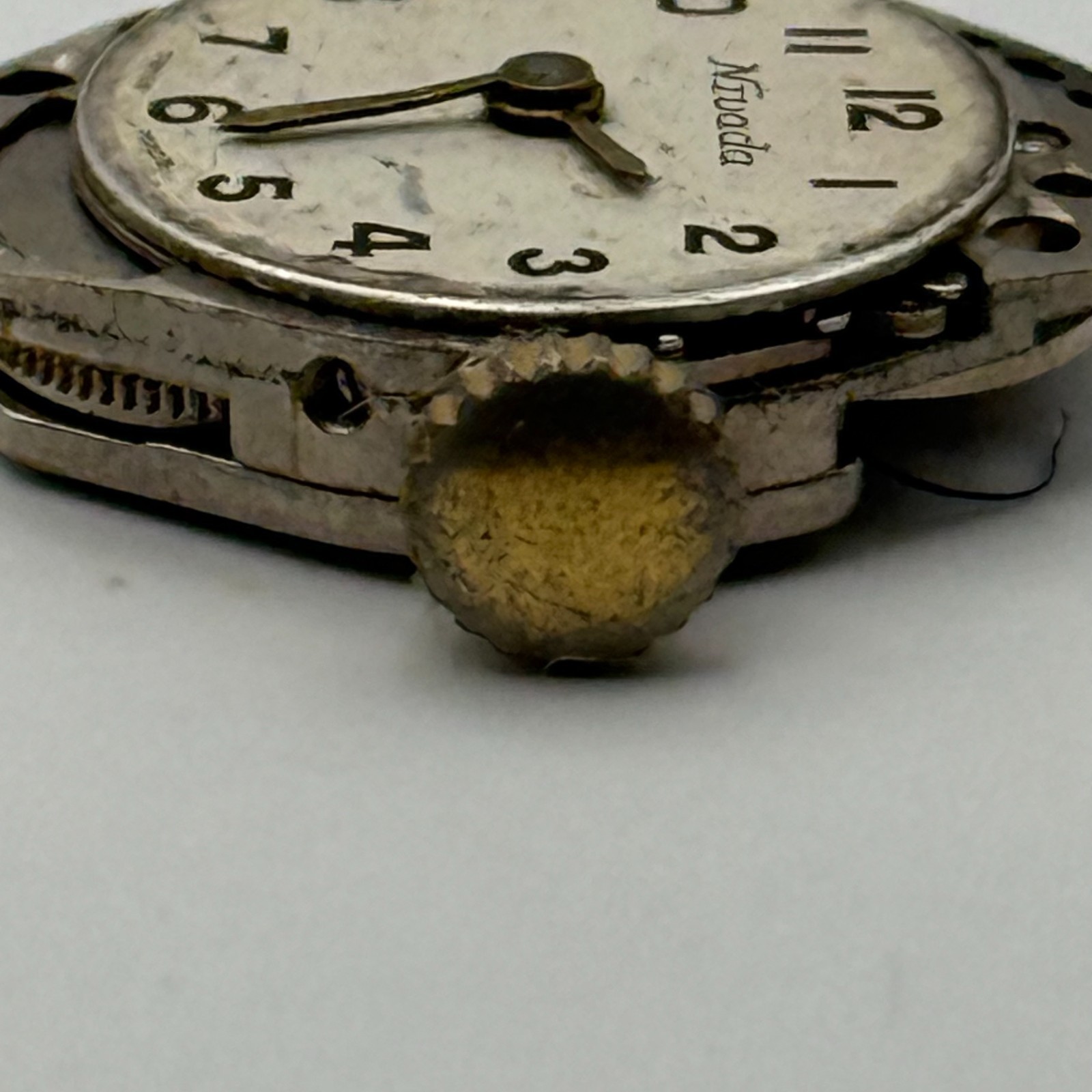 FHF 69-21 Watch Movement Nivada Swiss 17 Jewels Manual Wind Parts Repair 15.3mm