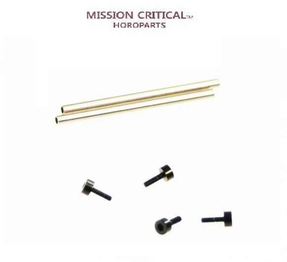 MISSION CRITICAL™ HOROPARTS Black PVD Hex Screw set fits Bell & Ross BR01 Band