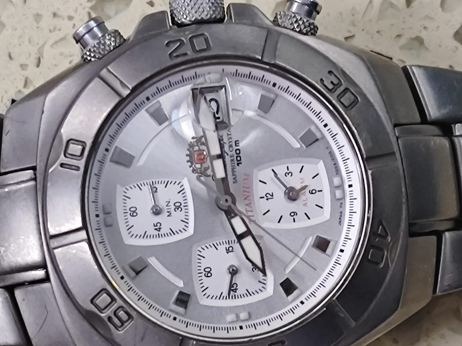 Orient Orient TD08-C TITANIUM Chronograph 100m Diver Working Used