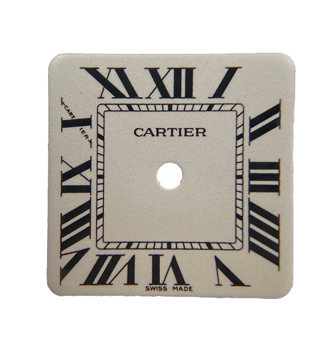 Original NOS Cartier Santos Galbée Cal 157 Ivory Roman Numeral Dial