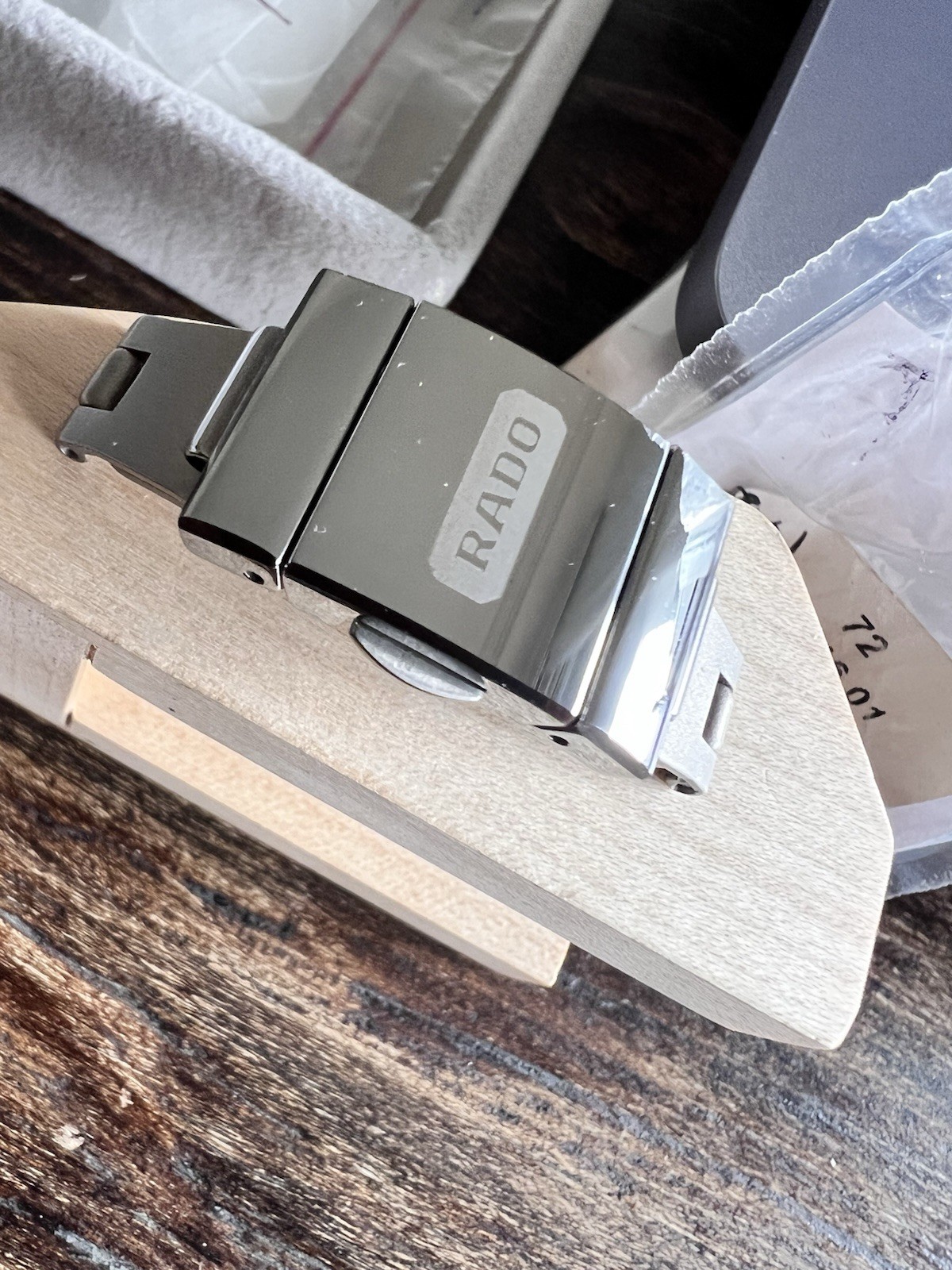 Rado Watch CLASP NEW SEALED REF 72-03246 SINTRA /INTEGRAL CERAMIC/TITANIUM 16 MM