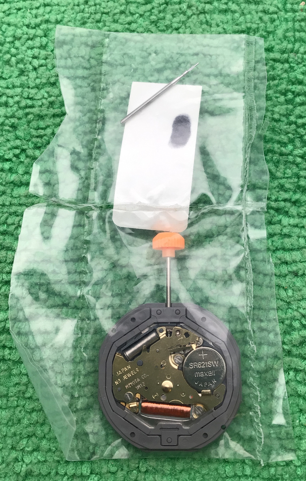 Genuine MIYOTA 1M12 Quart Watch Movement With Stem, Date At 3, NOS