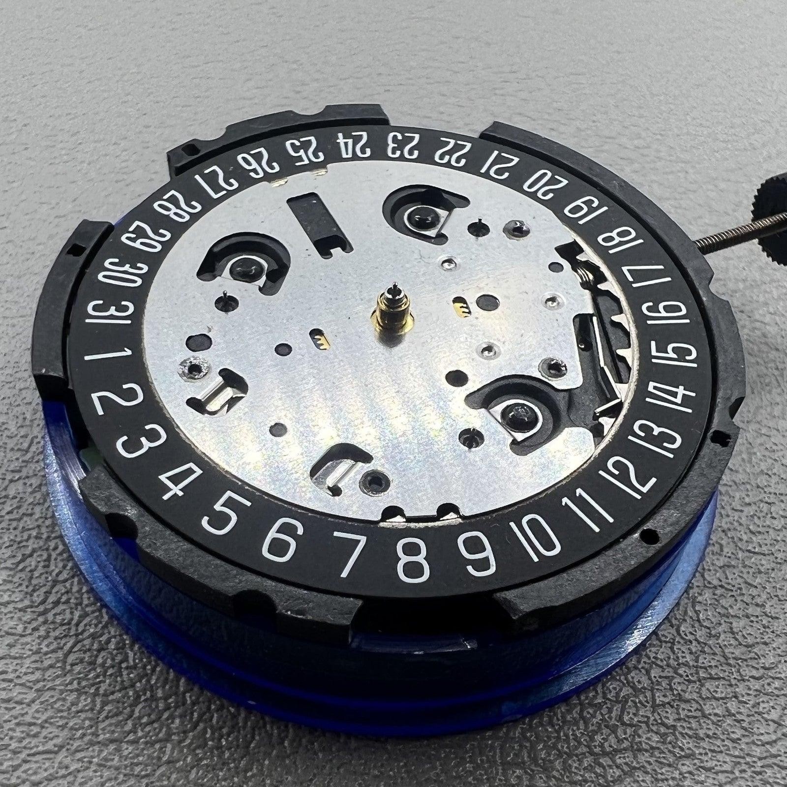 G10.212 ETA Quartz Movement Black Dial 3 Hands Date Window Replacement for