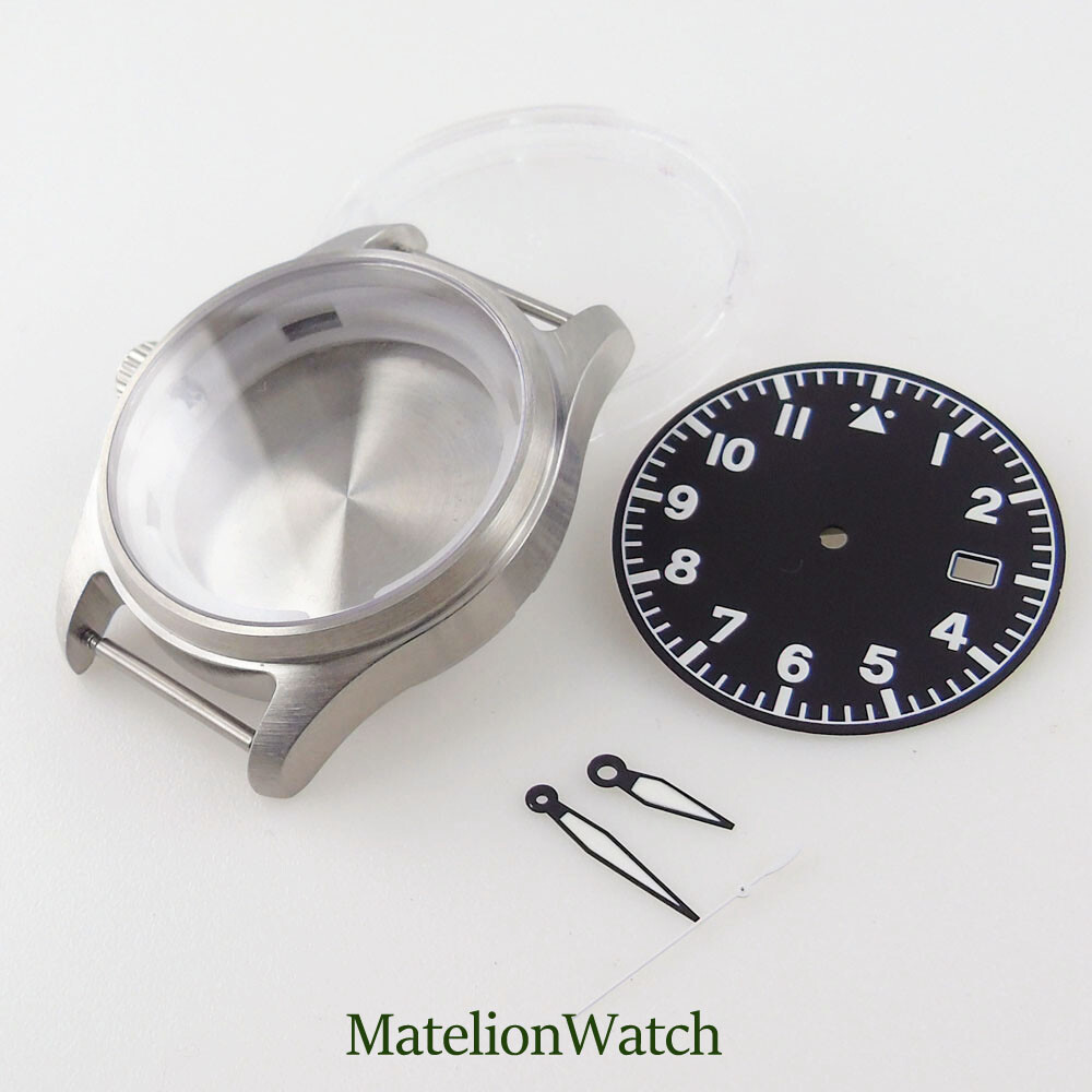 39mm Watch Case Fit NH35 NH35A Sapphire Glass 200M Waterproof +Dial+Hands