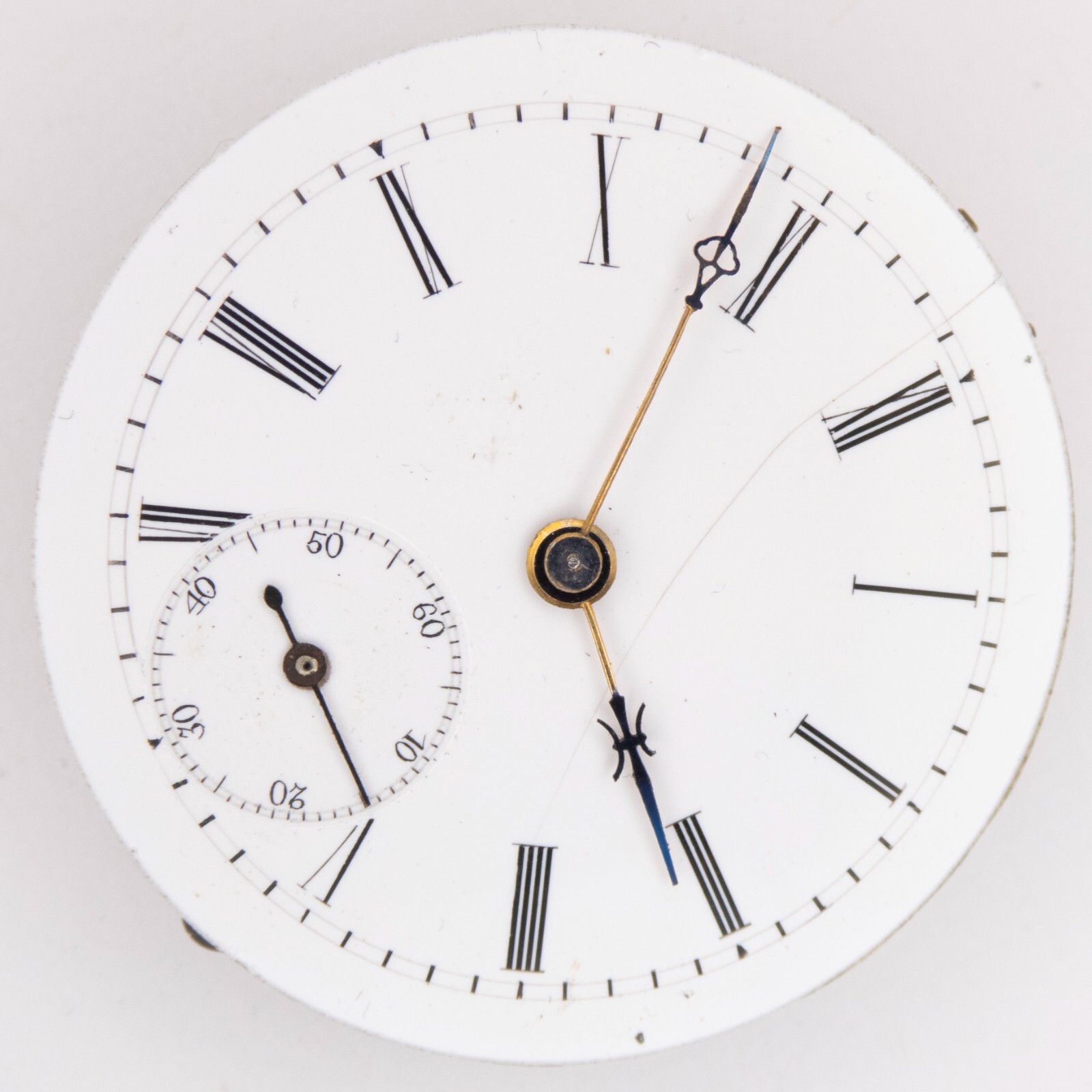 Reymond Brothers 33.8 x 10.1 mm Key Wind Antique Pocket Watch Movement, Runs