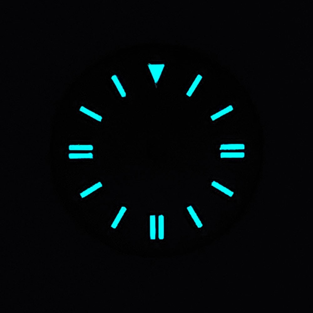 28.5mm Custom Logo Watch Dial For NH35 NH36 Movement Blue Green Luminous Faces
