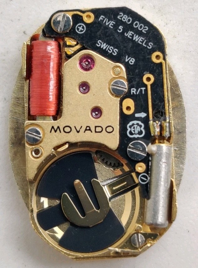Movado ETA Cal. 280.002 Swiss quartz watch movement Works