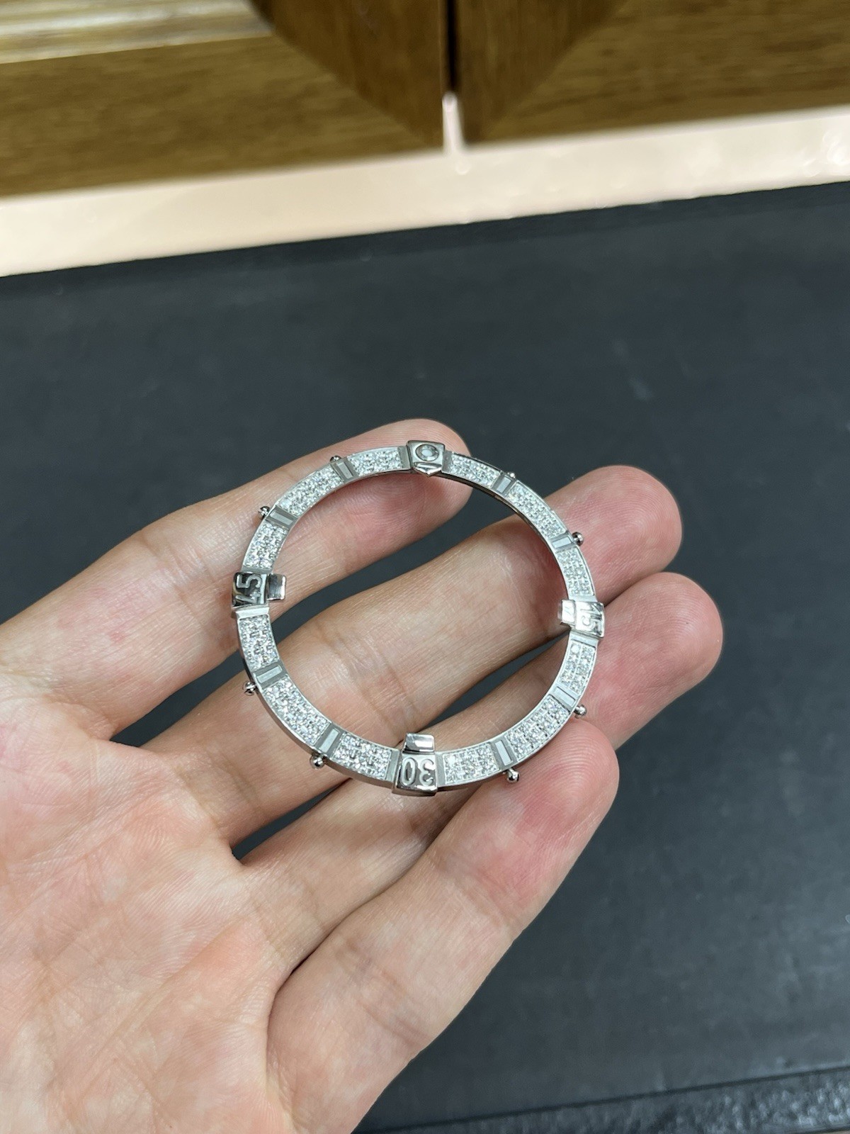 Genuine Breitling Super-Avenger Factory Diamond Bezel
