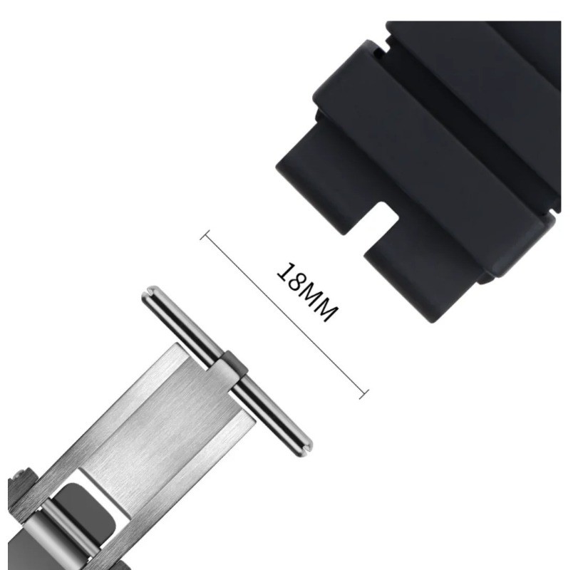 18mm Titanium Alloy Butterfly Clasp For Richard Mille RM011 035 055 Watch Strap