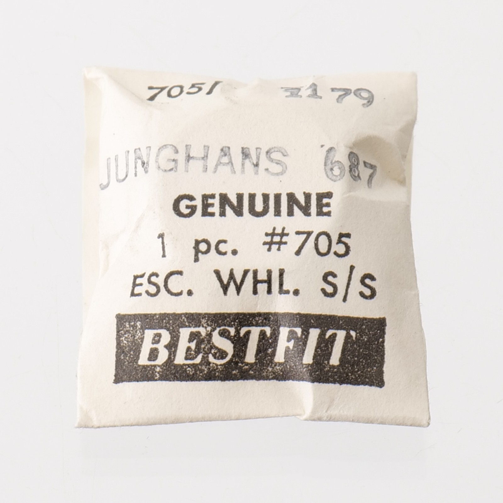 Junghans 687, 87 Escape Wheel Watch Part New Old Stock Bestfit 705/1179