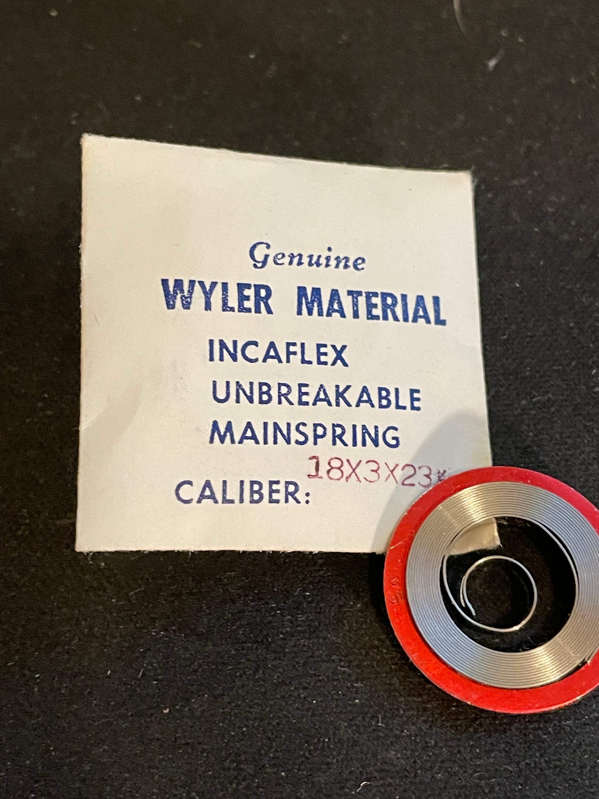 Wyler Genuine Mainspring for Buren caliber 690, 691, Elgin Grade 677 – Alloy