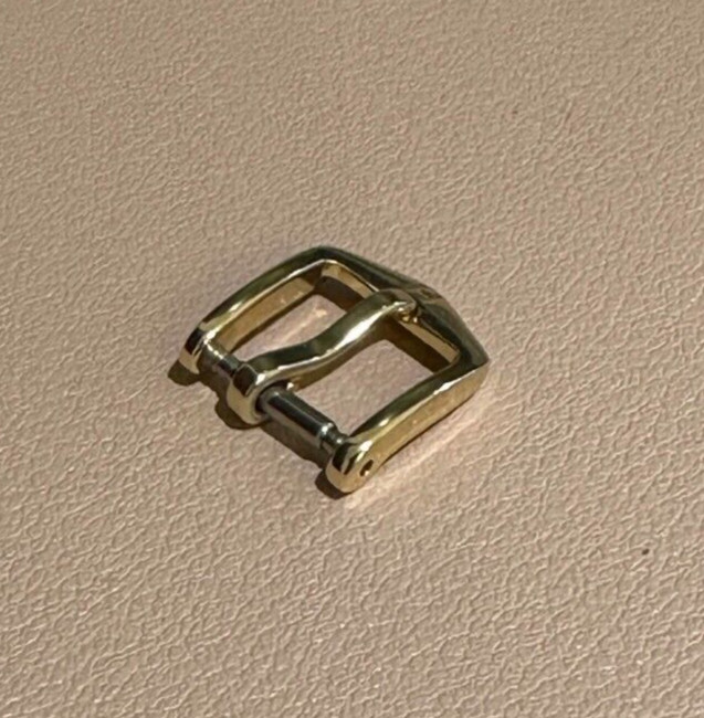 Hirsch Tradition Buckle Clasp Yellow Gold Stainless Steel 10mm BC1030-1-10