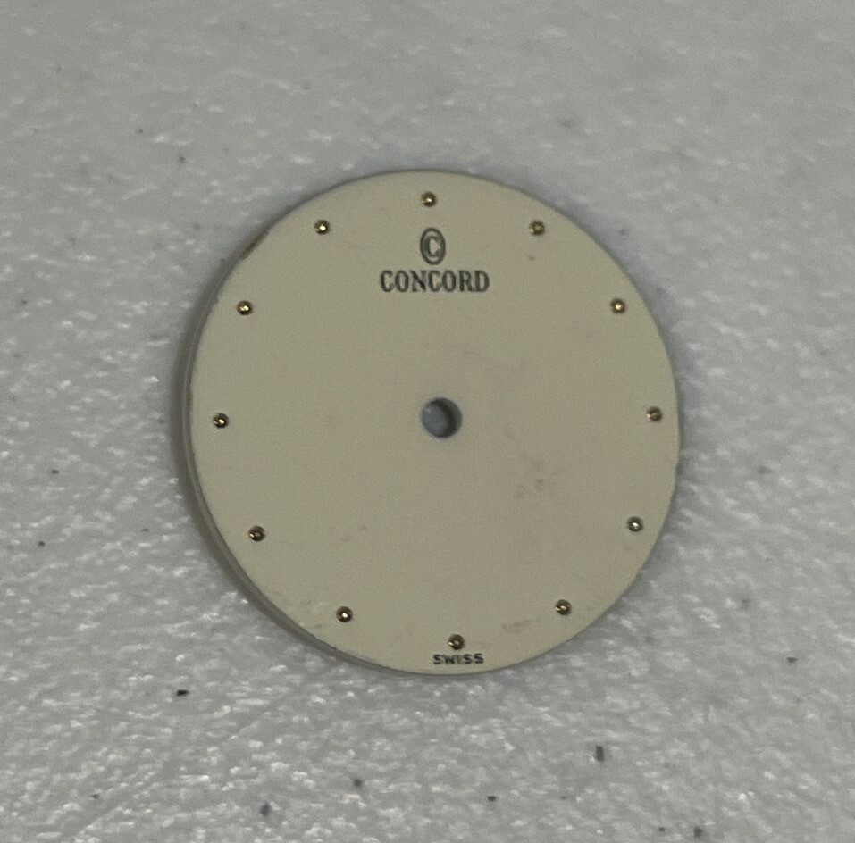 Concord Watch Dial 20.5mm Cream Color Authentic Original