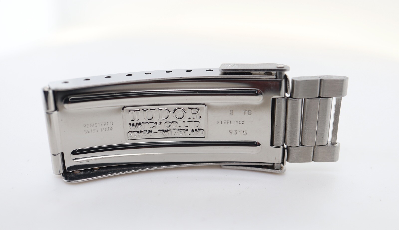 Auth. 1995 Tudor Submariner Snowflake 9315 Steel 20mm Clasp Date Code ’T’ NOS