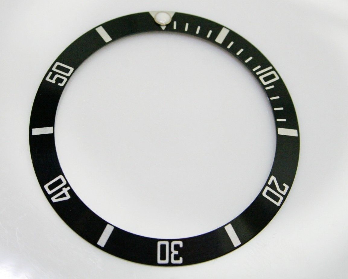 Aluminum Bezel Insert Rolex Submariner 16610 16800 16613 16800-81 Black Silver