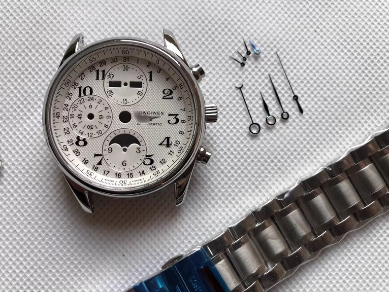 For DIY 40mm Watch Steel Case kit For 7751movement