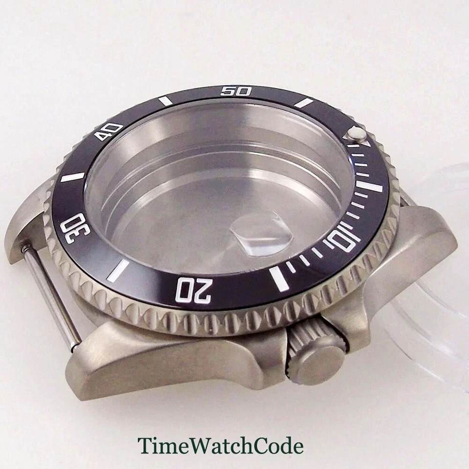 Titanium Watch Case 40mm 200m Waterproof Fit NH35 NH36 ETA2824 PT5000 Movement