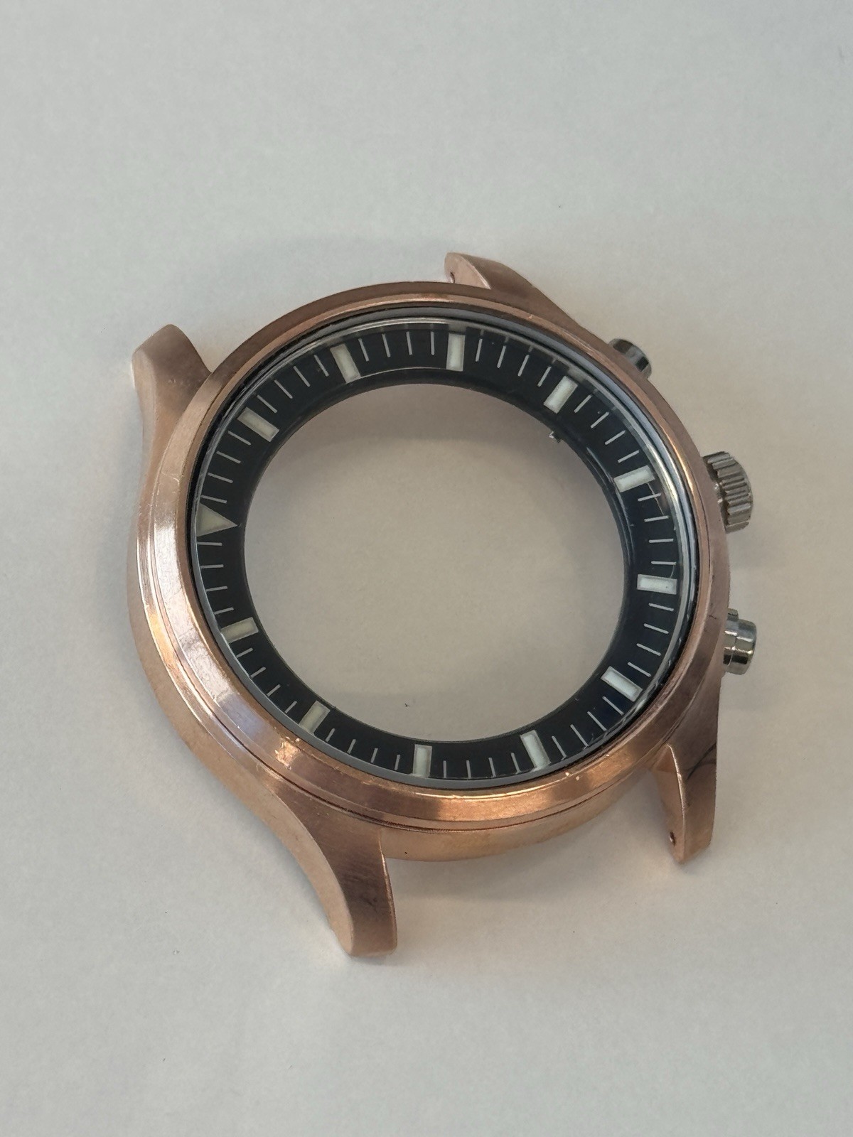 Seiko 7T92-0JS0 Watch Case – Chronograph Pilot – New Old Stock – Rose Gold
