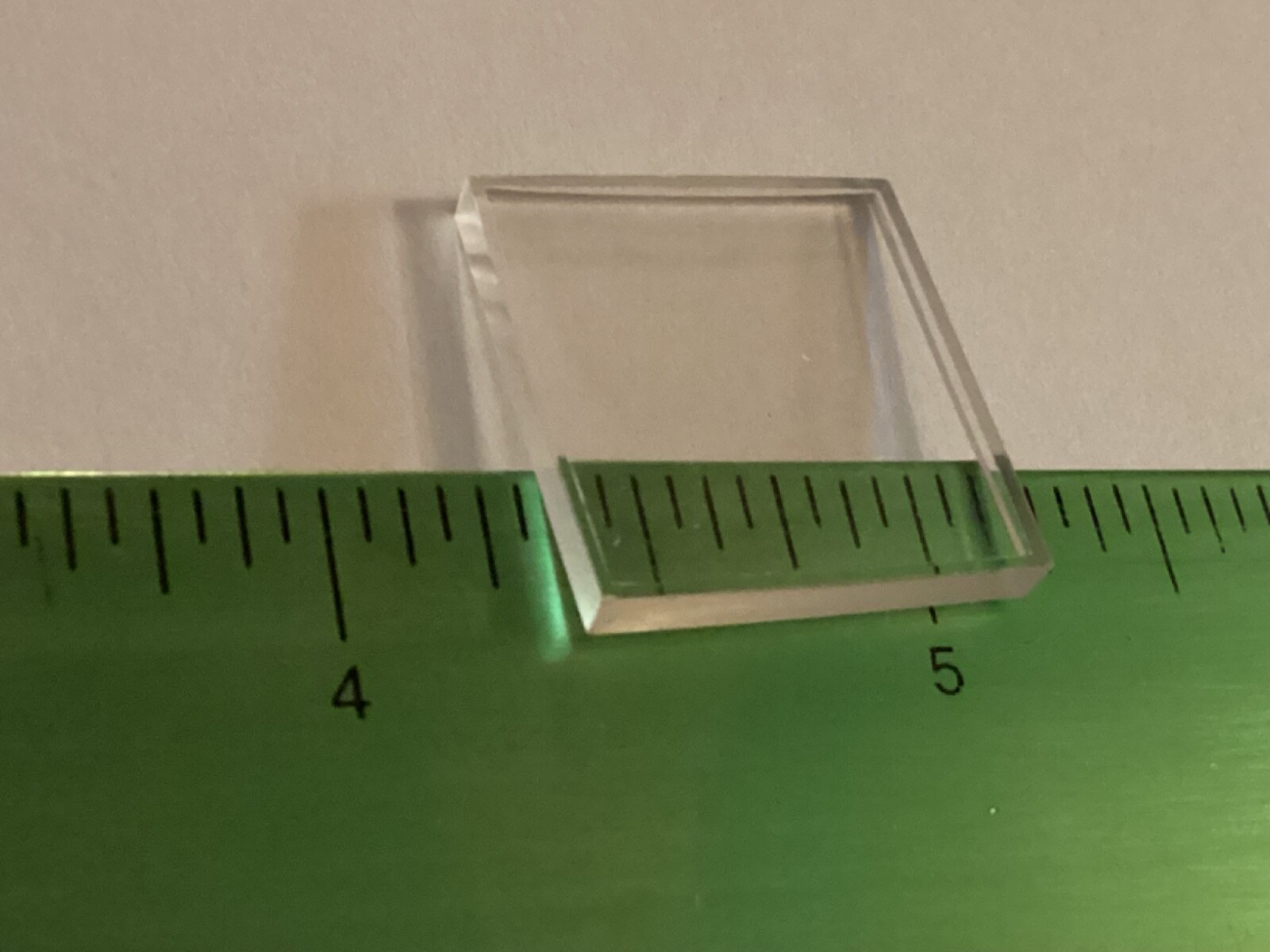 Benrus square acrylic crystal 20.5mm diameter 2.4mm thick