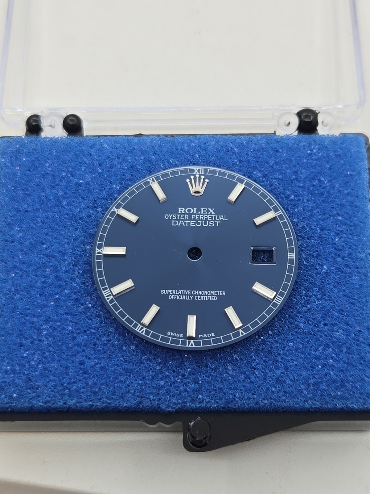 Rolex Dial 116234, Blue , Stick , Luminous Green Glow, New Old Stock