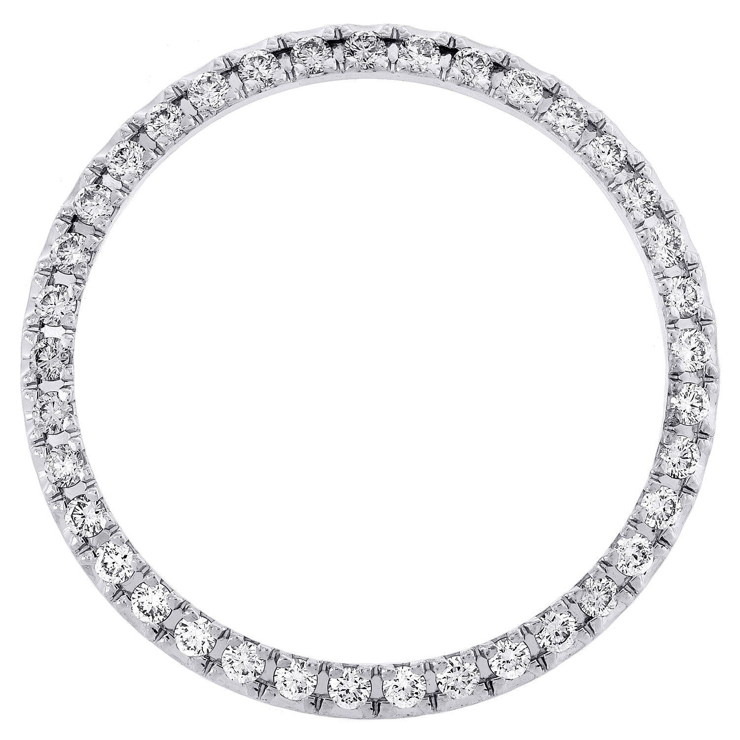 Custom U-Cut Bead Diamond Bezel For Rolex DateJust Midsize 31mm Watch 0.70 CT