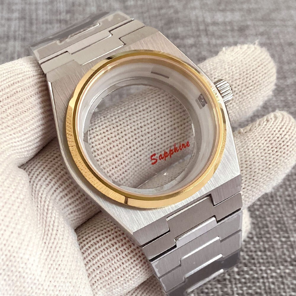 PRX New Silver Fluted 10ATM Sapphire Watch Case For NH34 NH35 NH36 Super Player