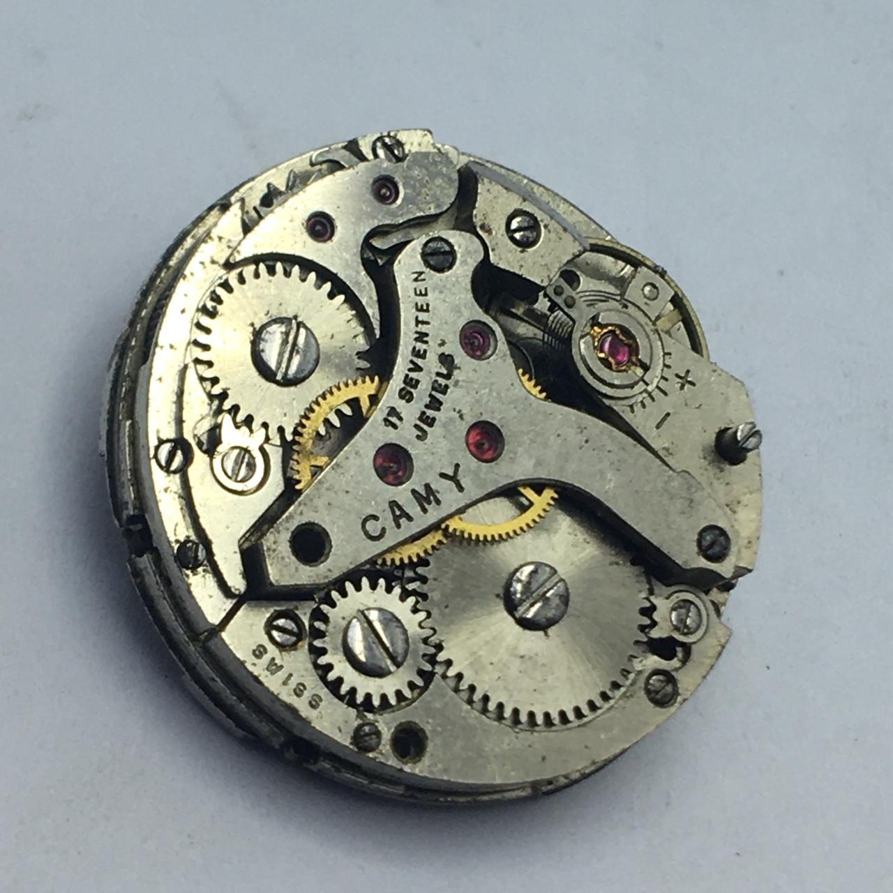 Camy Cal.2612 Alarm Manual Winding Watch Movement Need Service SBZ81RM4(SS)