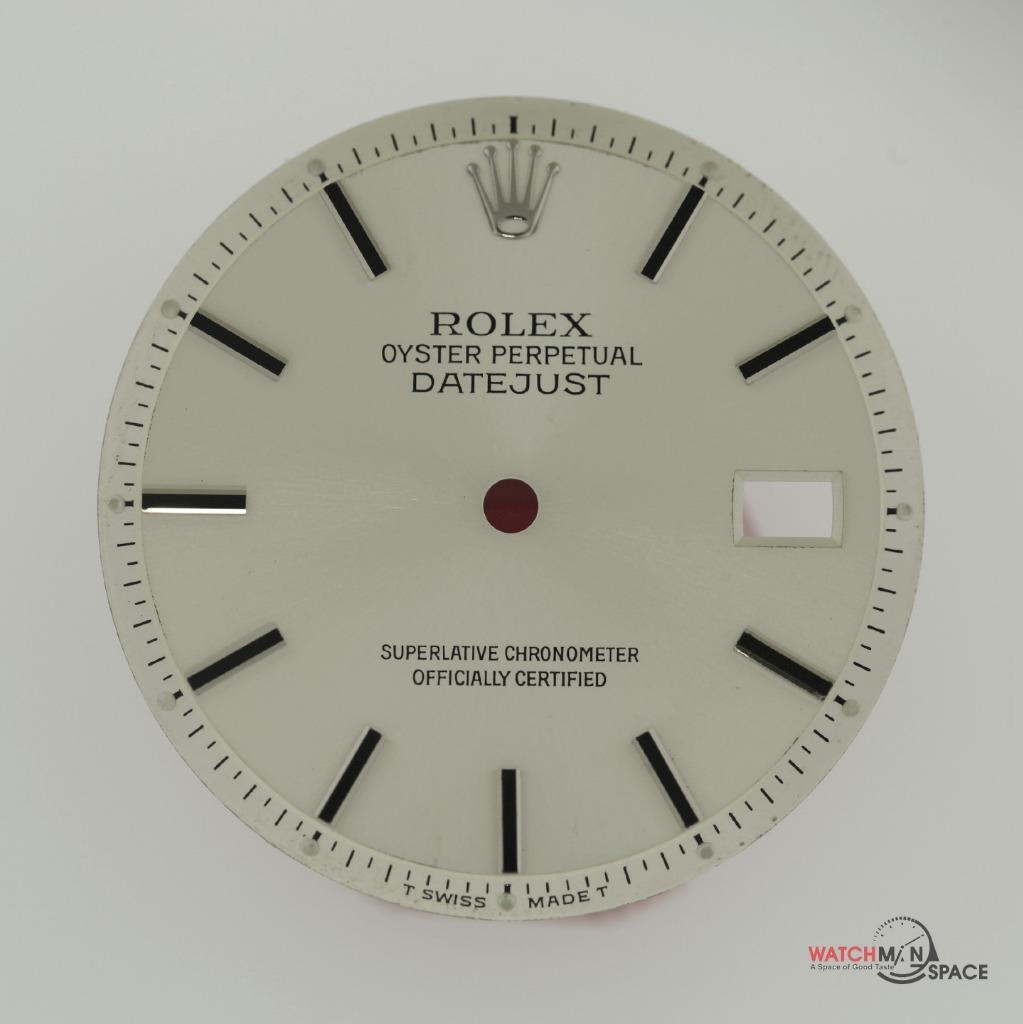 Vintage Men’s Rolex Datejust NQ 1600 1601 1603 Silver Stick Dial SS #A32