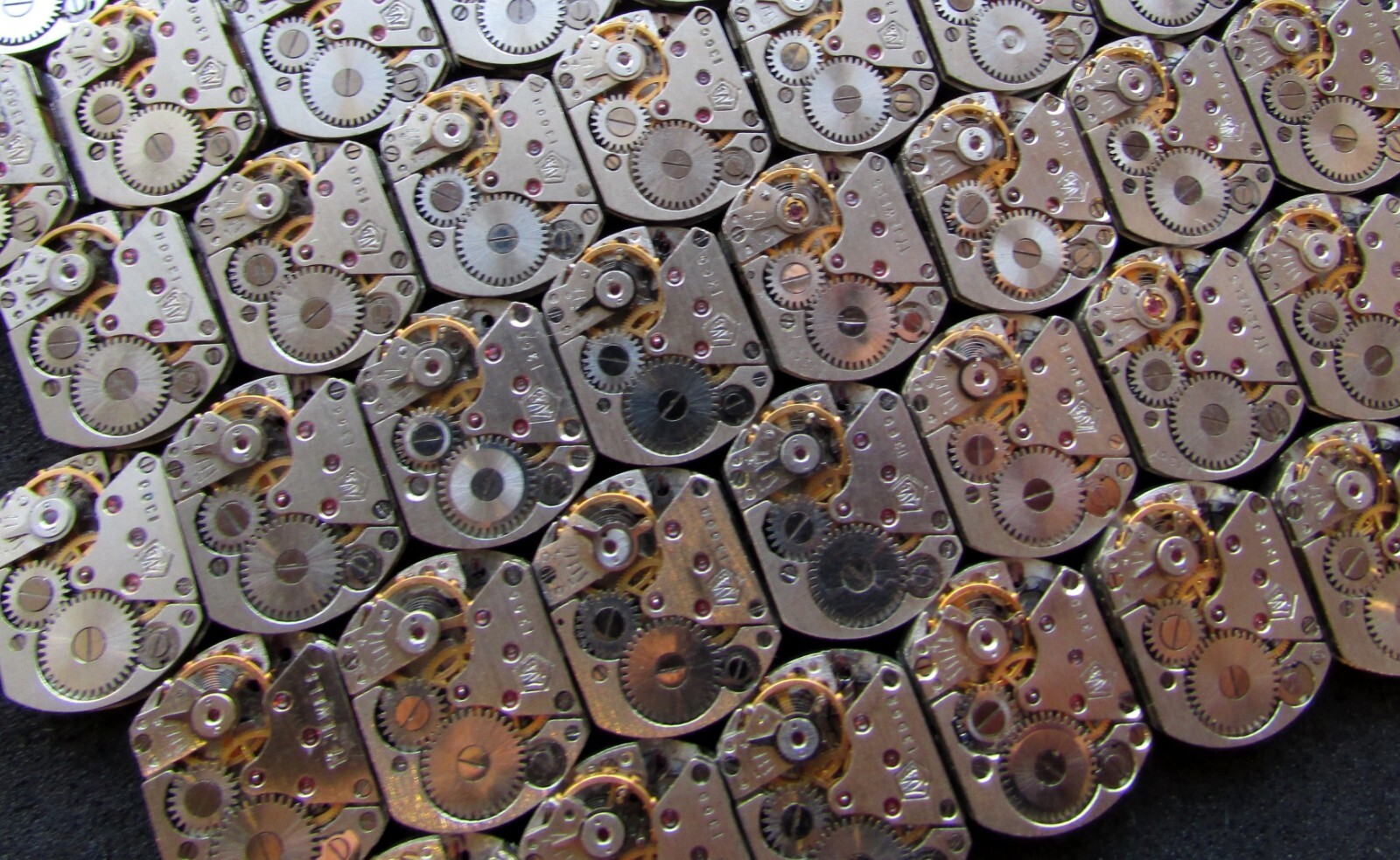 Lot 37 extra small watch movements LUCH caliber 1300 Steampunk Art or repair