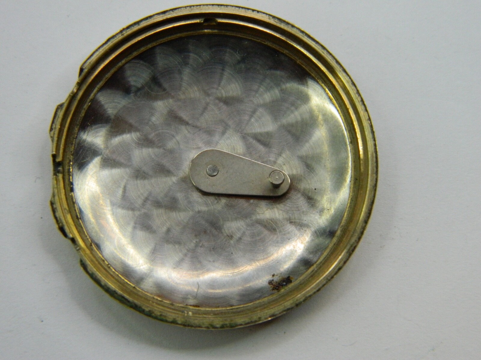 NICE VINTAGE BULOVA 10K GOLD FILLED STAINLESS STEEL BELL ALARM WATCH COVER 35mm