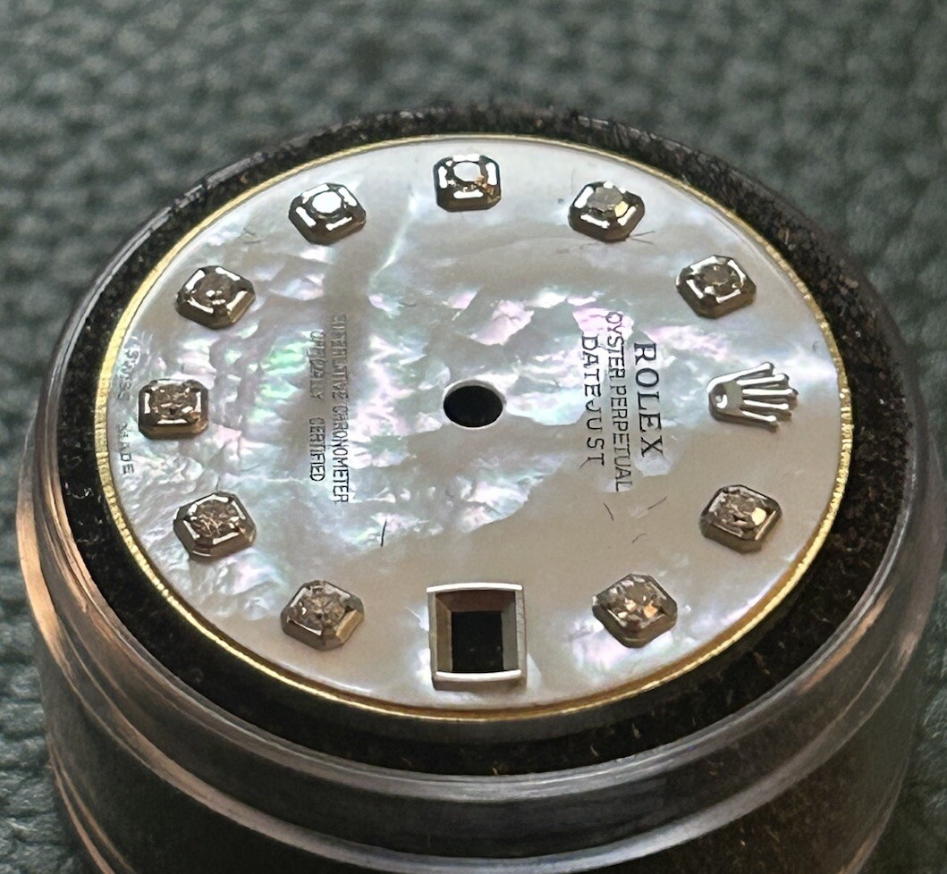 Rolex Ladies MidSize Datejust Custom White MOP Diamond Dial 68274 68240 178274