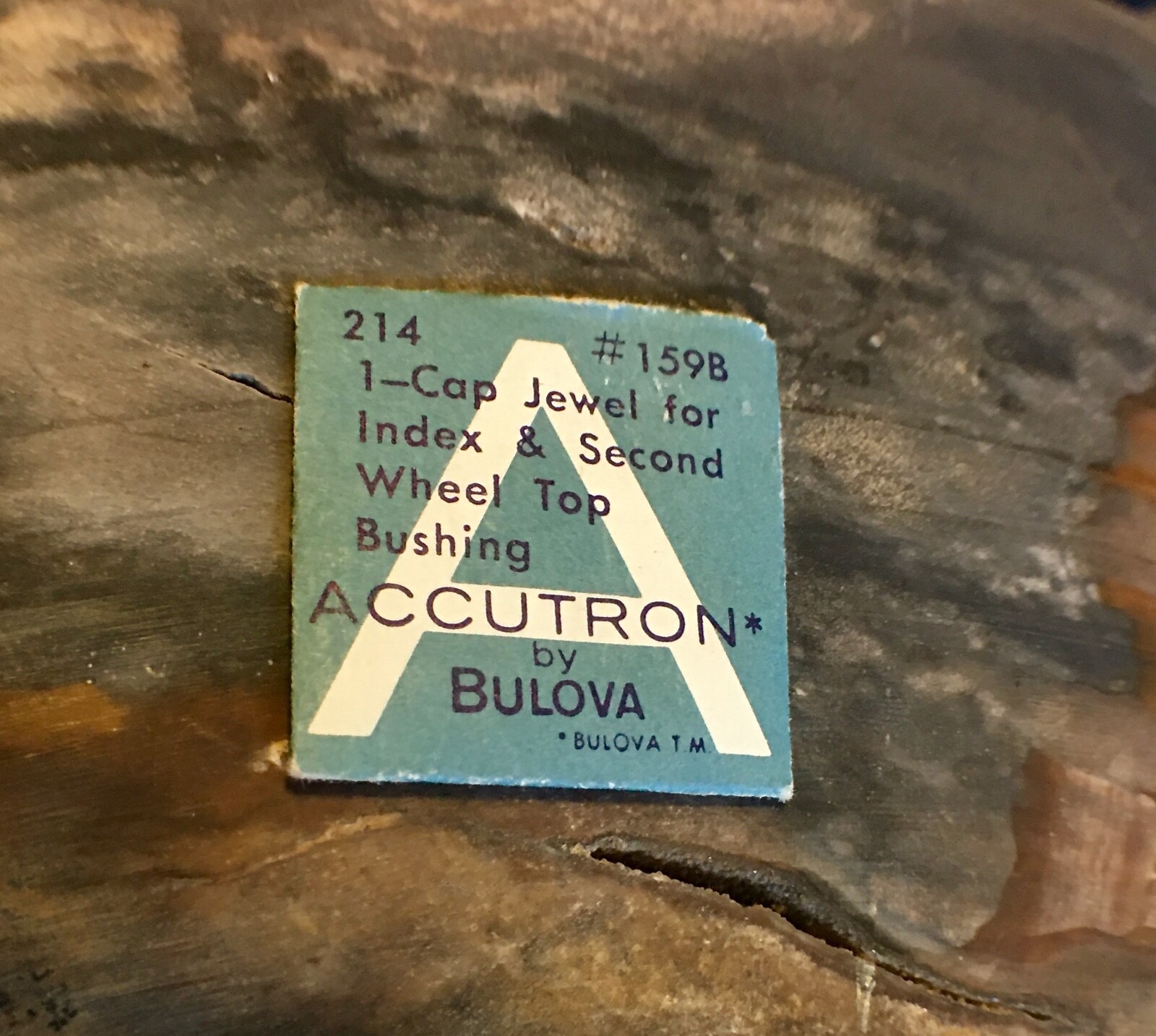 Bulova Accutron 214 Cap Jewel for Index & Second Wheel Top Bushing part #159B