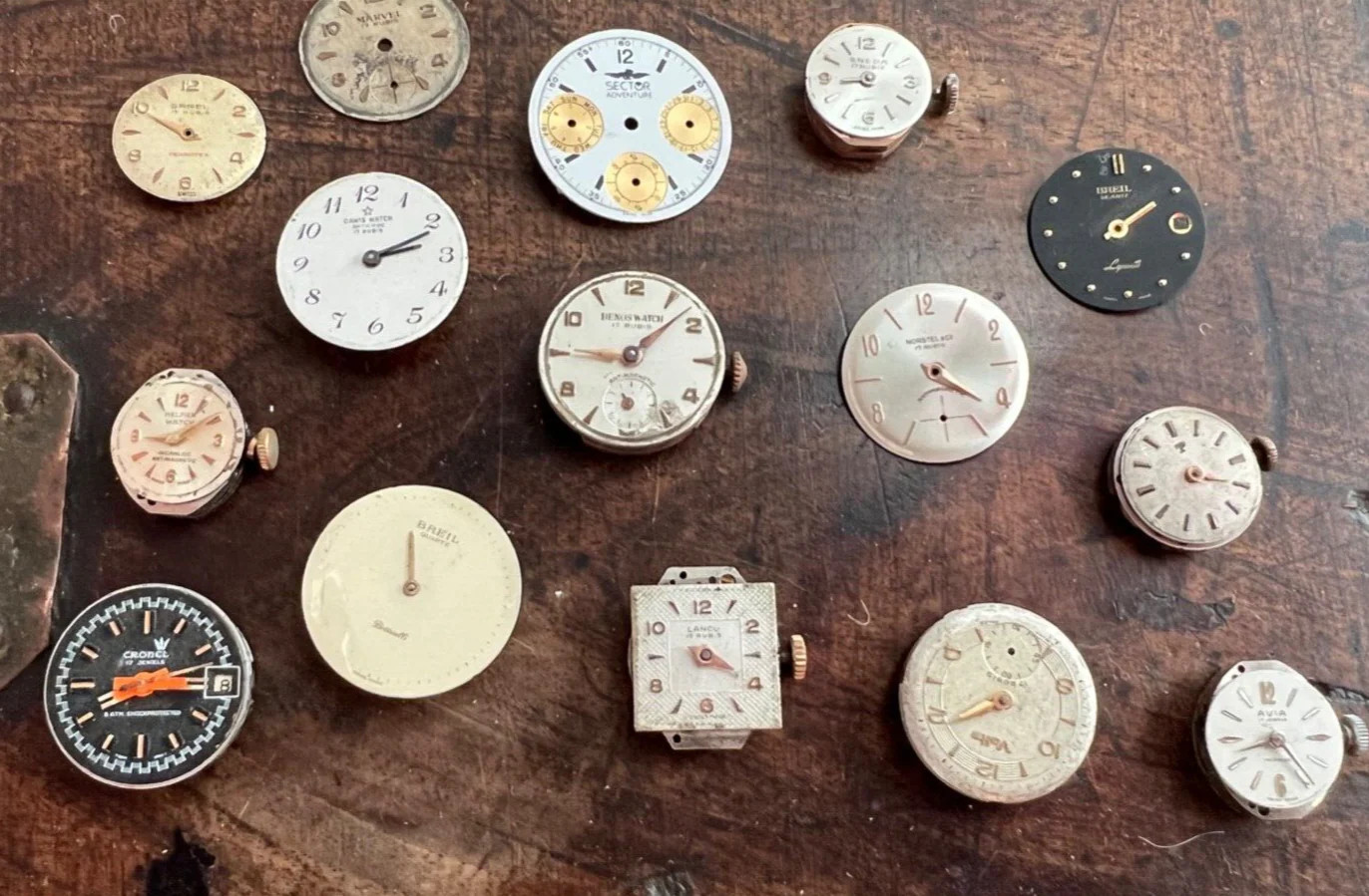 Breil Candino Lanco AVIA Marvel VETTA sector Watch Movement Parts 16 Pcs