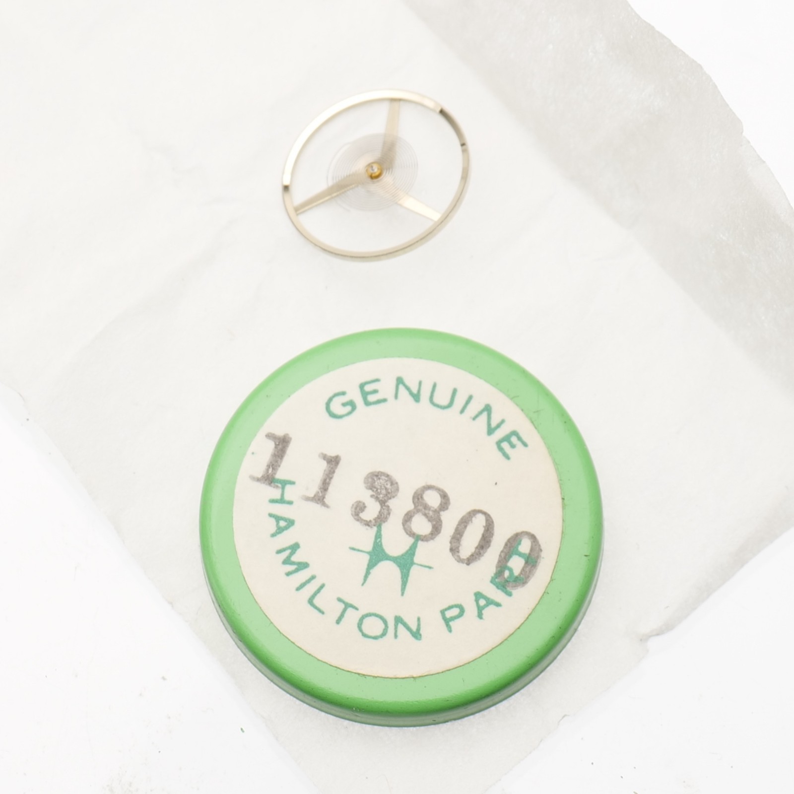 Hamilton 113800 Balance Wheel Complete Grades 800-815-826 Genuine NOS (G18D23)
