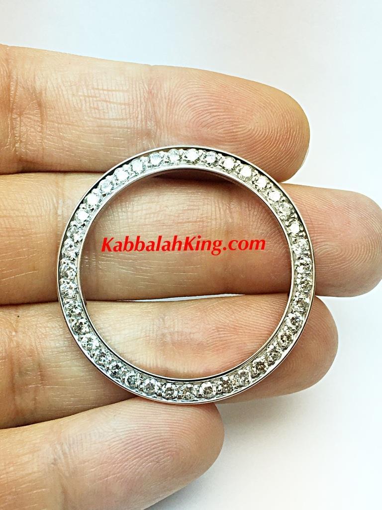 3.00ct Natural White Diamonds Stainless 36mm Rolex Diamond Aftermarket Bezel