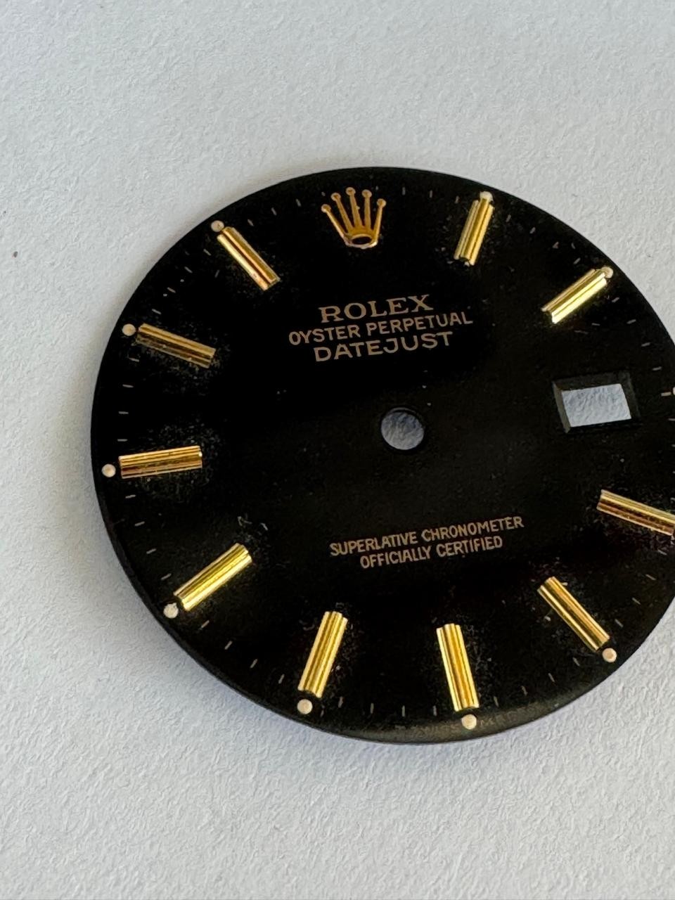 VINTAGE ROLEX DATE JUST 16233 BLACK DIAL TRITIUM CALL 3135 100% GENUINE #D700 B8
