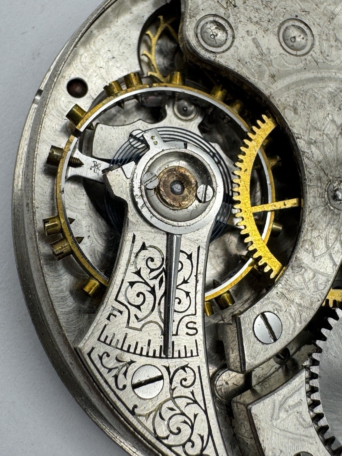 Vintage Waltham 16s 7J Model 1908 Pocket Watch Movement – Runs