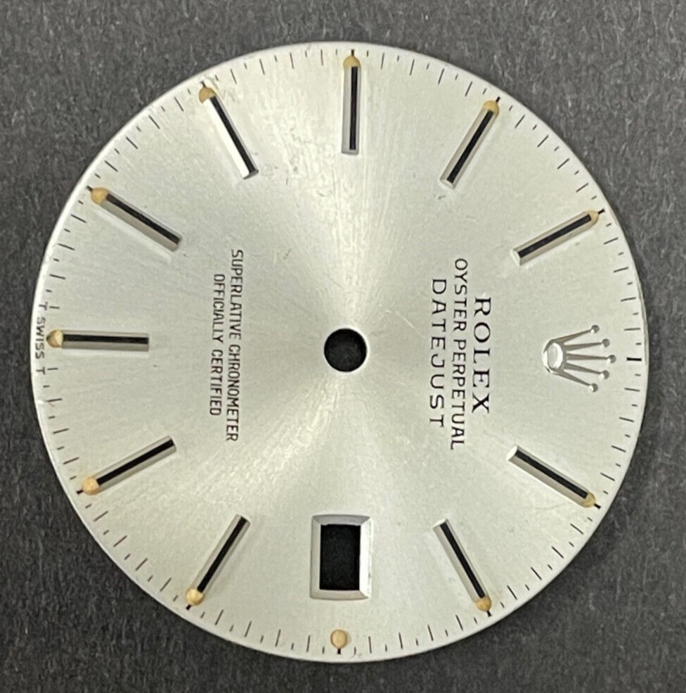 Vintage Rolex Oyster Perpertual Datejust Watch Dial For 36mm Case 16014 16030