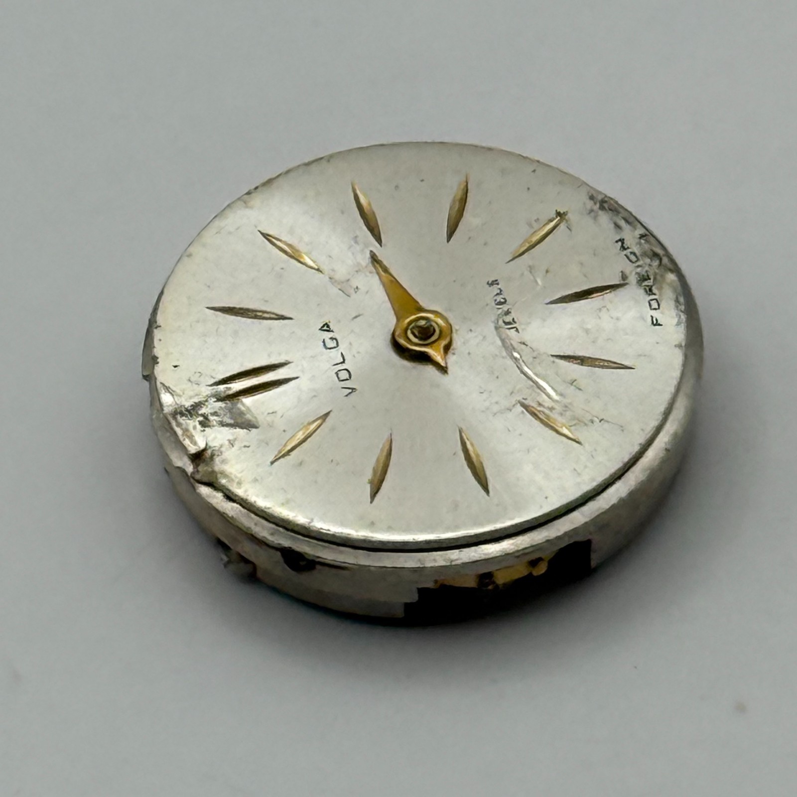 Chaika 1600 Watch Movement Volga Foreign Manual Wind Vintage Parts Repair 16.4mm