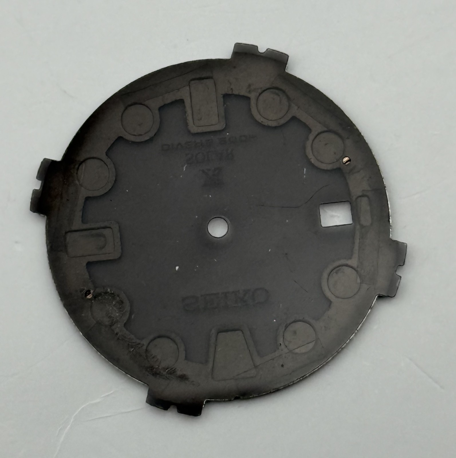 Seiko V1S7-0CT8 Watch Dial Solar Diver’s 200M Black Spare Parts Repair 29.6mm