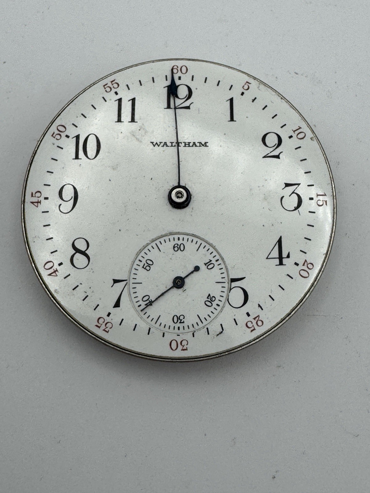 Vintage Waltham 16s 7J Model 1908 Pocket Watch Movement – Runs