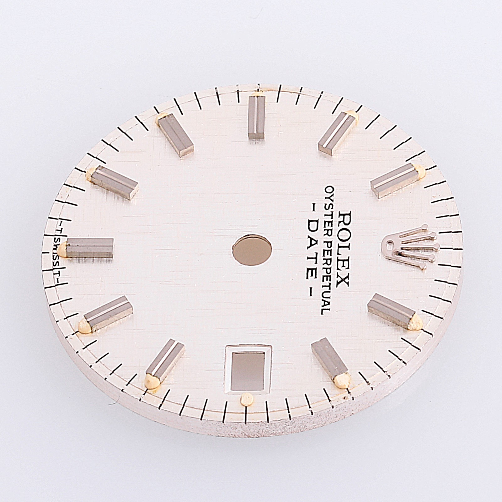 Rolex Lady Date 26mm Silver Linen Stick Dial TSwissT 6917 69174 69179 #L2