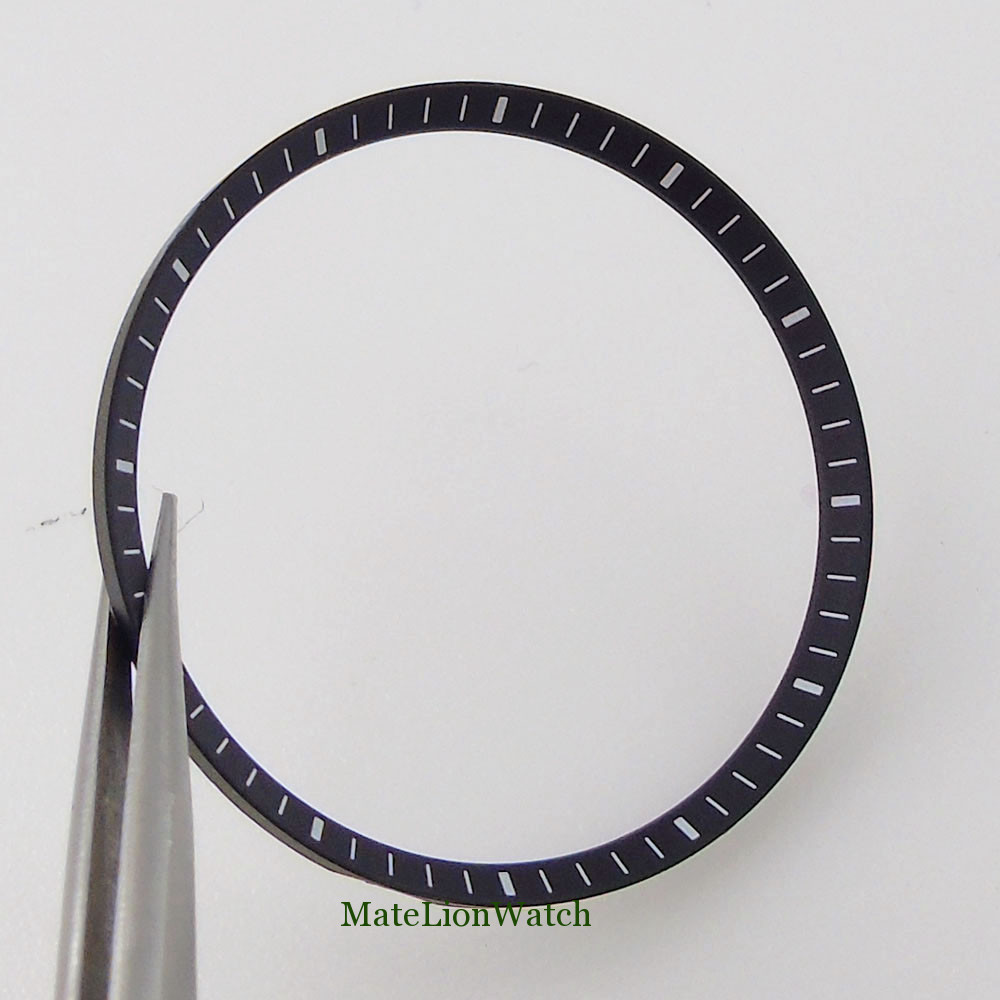 Watch Case Parts Chapter Ring 31.2mm*28mm*1.6mm Plastic Black/White/Blue/Green