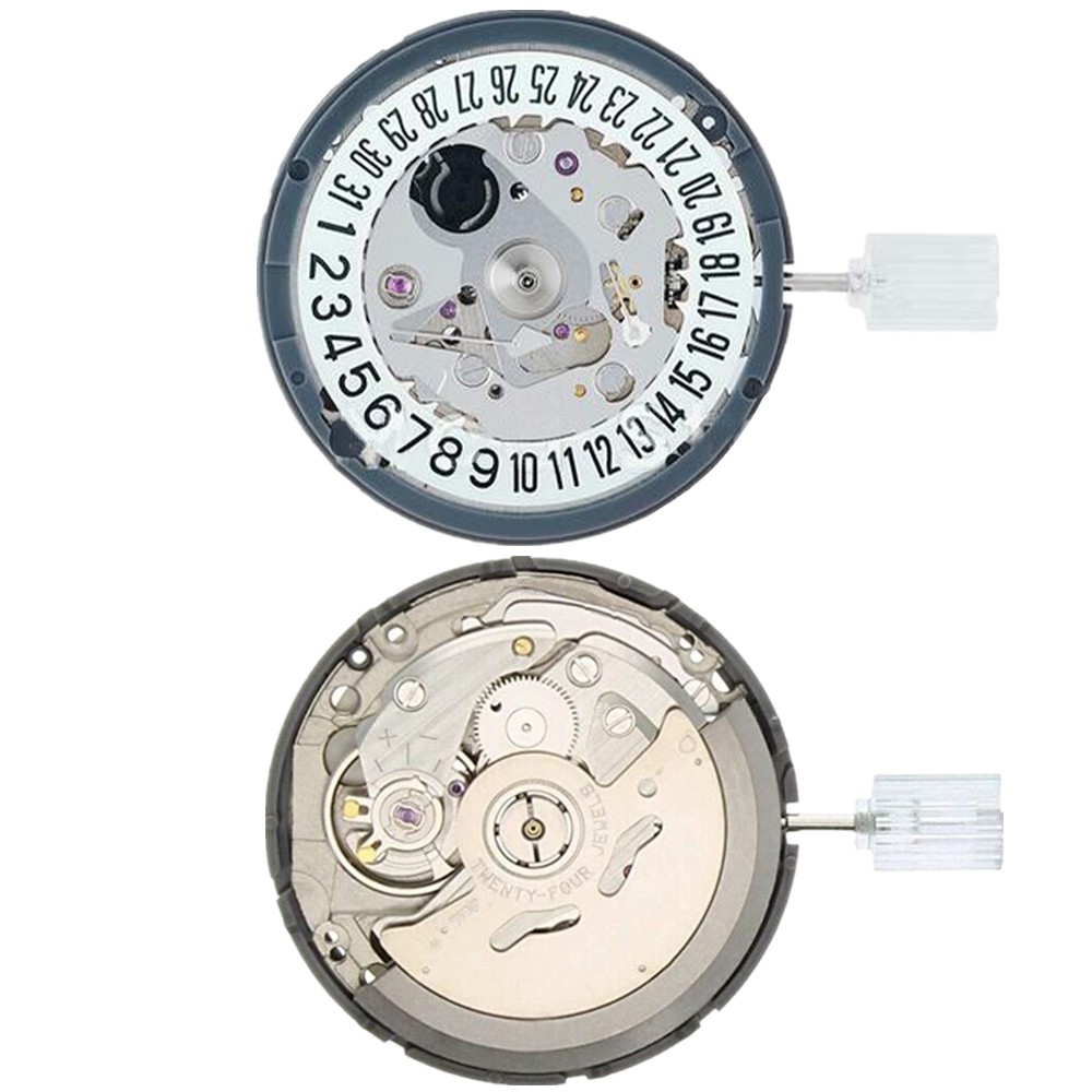 24 jewels Automatic Watch Movement Watch Stem Crown Date at 6 For NH35A