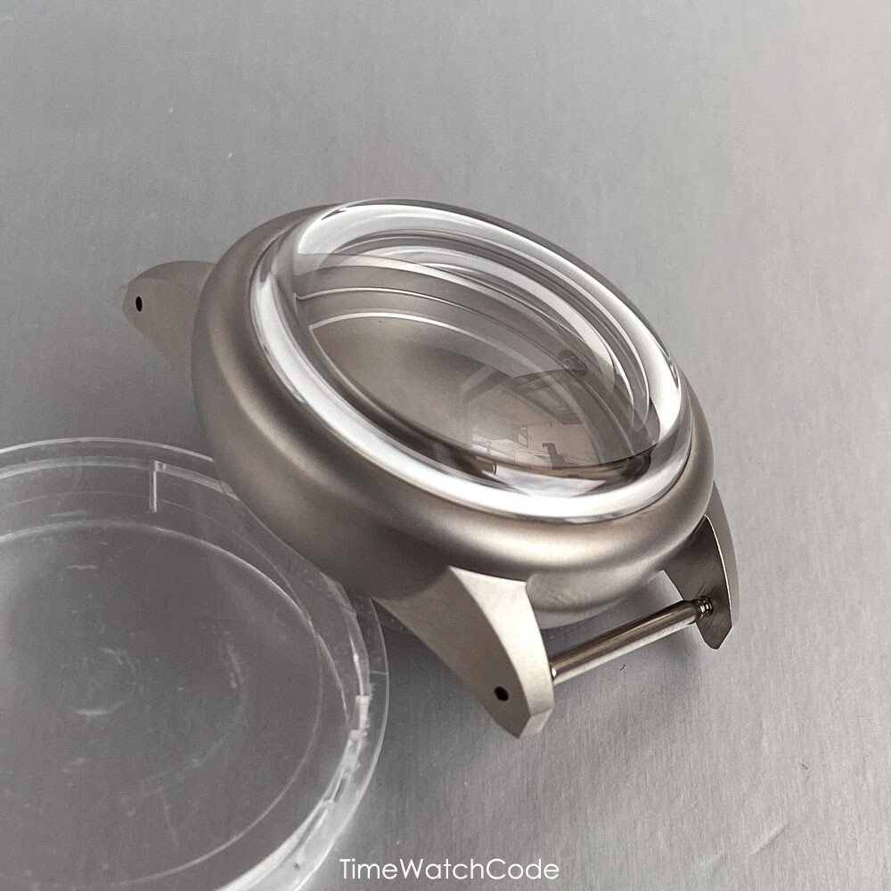 NH35 Watch Case 36mm 316L Steel Sandblast Case for NH36/38 4R35 Bubble Sapphire