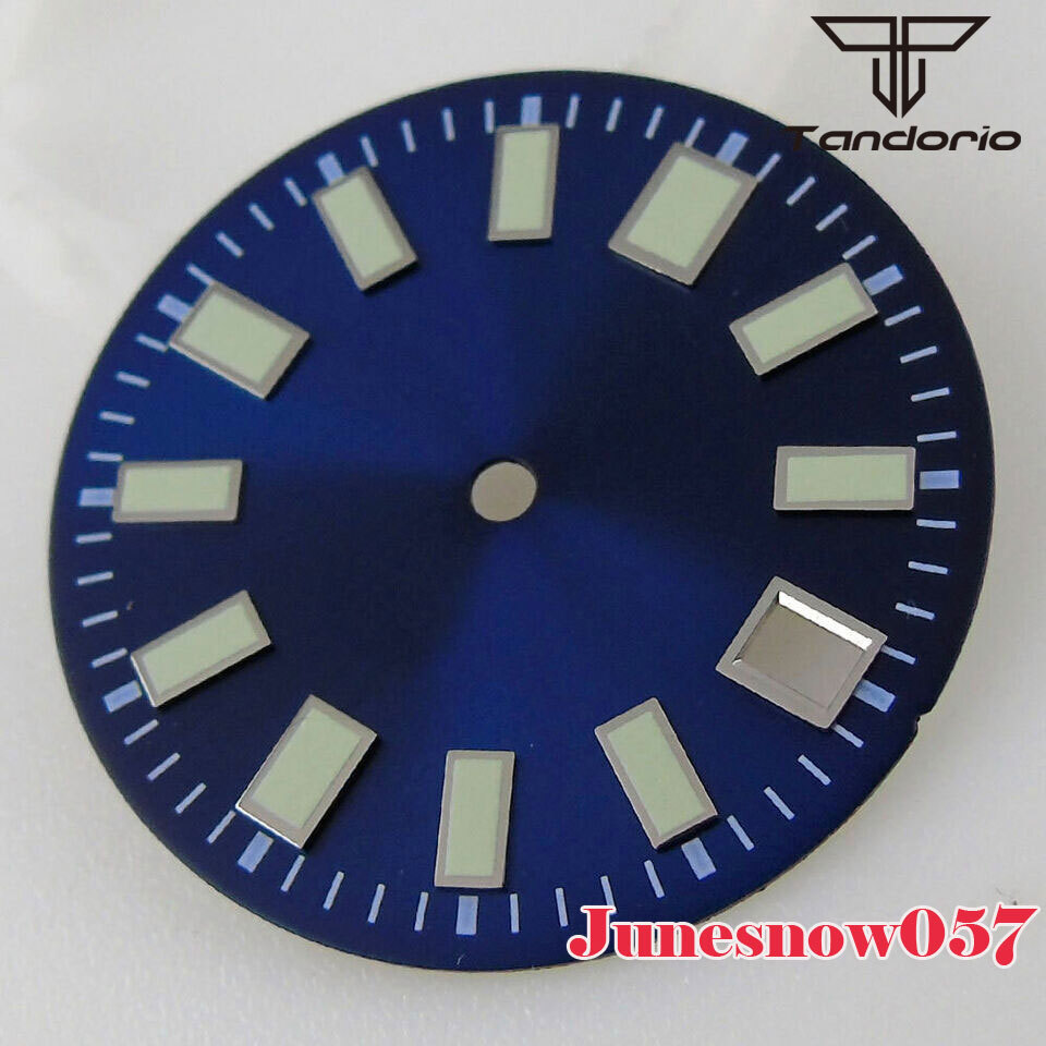 29MM Blue Gray Black Watch Dial 62MAS Men Fit NH35A NH36 SKX ETA2824 PT5000 Movt