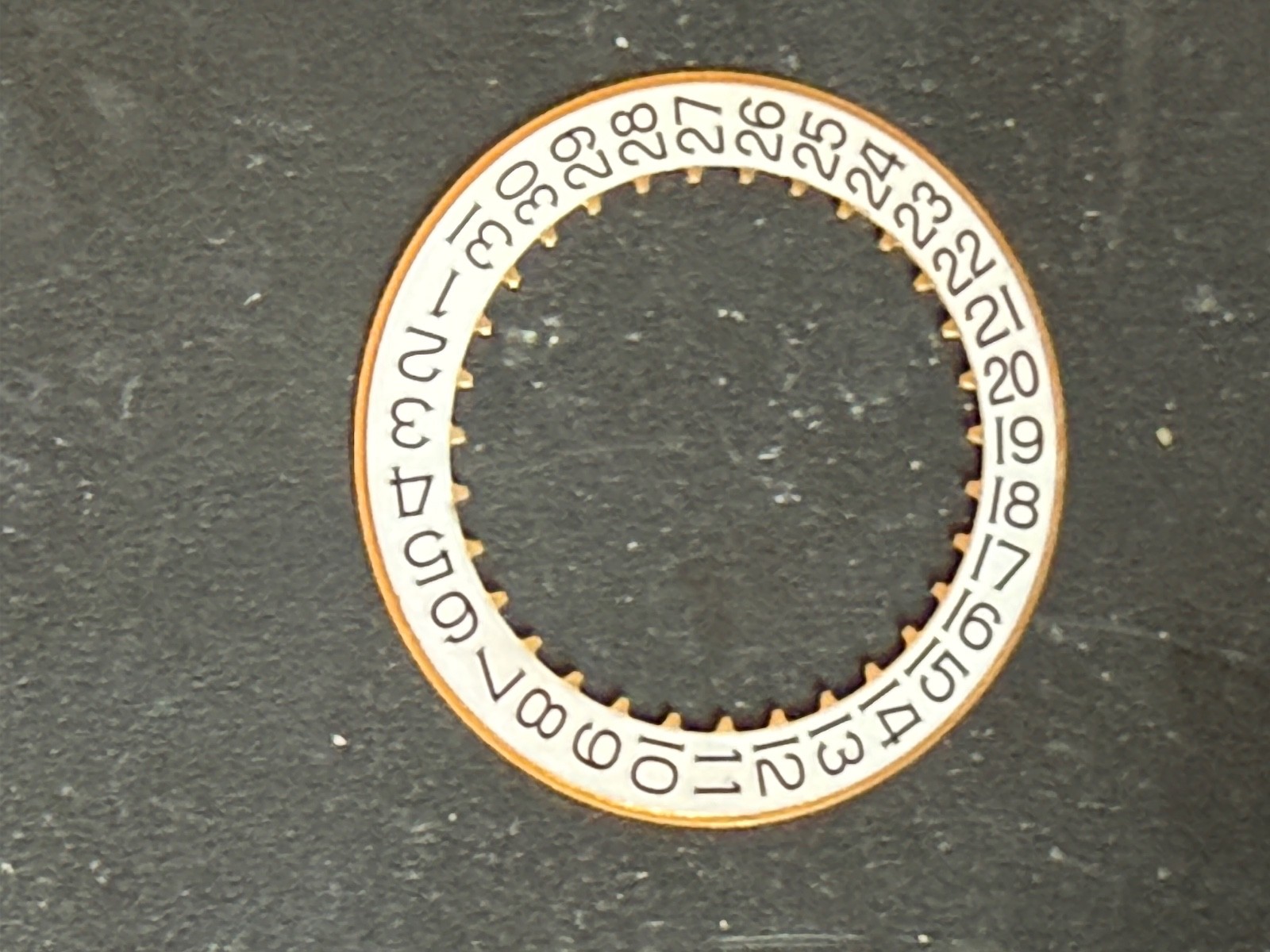 GENUINE Audemars Piguet white Calendar Date Disc for Cal 3120 3126 new condition