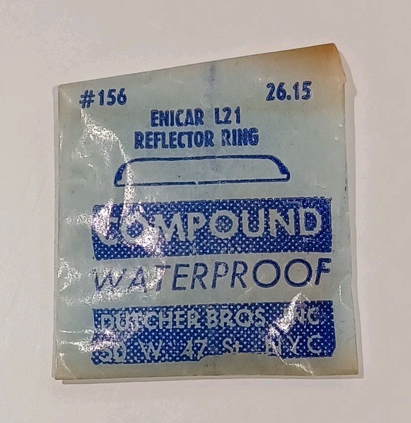 Enicar L21 Reflector Ring Compound Waterproof #156 26.15 Dutcher Bros Miami FL