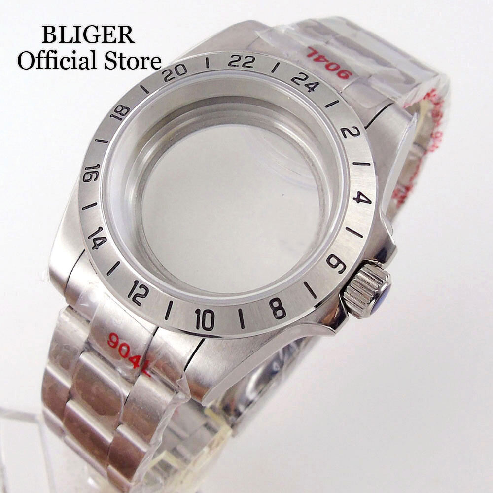 39mm Fit NH34A NH34 GMT Dial 200M Dive Watch Case Sapphire Glass Stainless Steel